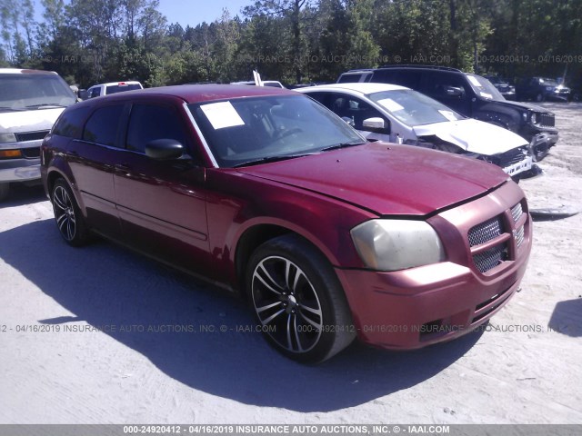 2D4FV47V86H364520 - 2006 DODGE MAGNUM SXT RED photo 1