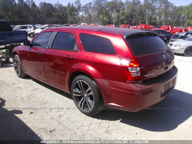 2D4FV47V86H364520 - 2006 DODGE MAGNUM SXT RED photo 3