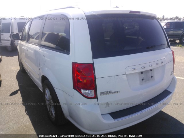 2C4RDGCG4GR351989 - 2016 DODGE GRAND CARAVAN SXT WHITE photo 3