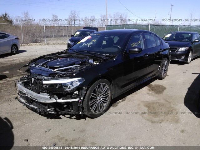 WBAJE7C52JWC56600 - 2018 BMW 540 XI BLACK photo 2