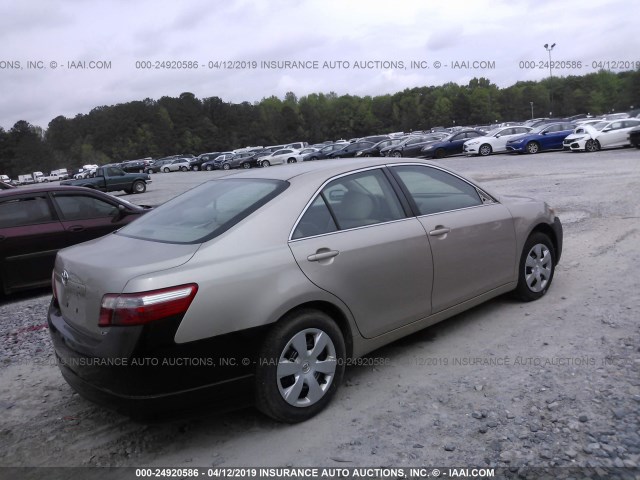 4T1BE46K47U098409 - 2007 TOYOTA CAMRY NEW GENERAT CE/LE/XLE/SE GOLD photo 4