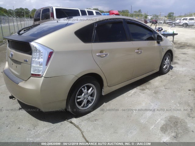 JTDKN3DU4B0307800 - 2011 TOYOTA PRIUS TAN photo 4