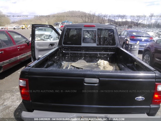 1FTYR10D11PB76646 - 2001 FORD RANGER BLACK photo 8