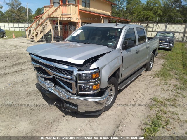 3GCPCPEC6FG218451 - 2015 CHEVROLET SILVERADO C1500 SILVER photo 2