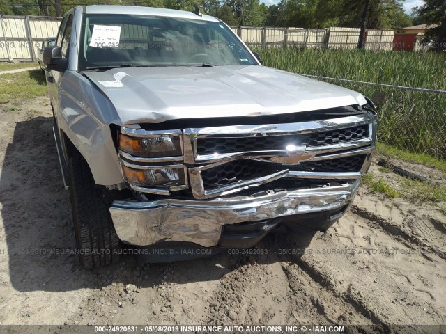 3GCPCPEC6FG218451 - 2015 CHEVROLET SILVERADO C1500 SILVER photo 6