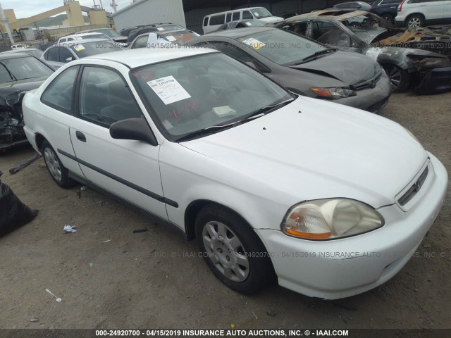 1HGEJ6223WL116709 - 1998 HONDA CIVIC DX WHITE photo 1