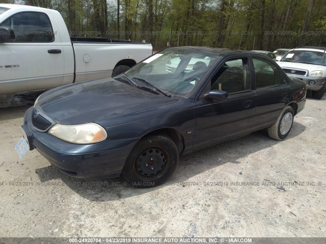 1MEFM6534YK611748 - 2000 MERCURY MYSTIQUE GS/SPORT Dark Blue photo 2