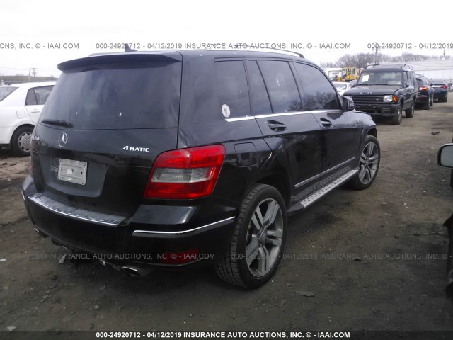 WDCGG8HB8CF842644 - 2012 MERCEDES-BENZ GLK 350 4MATIC BLACK photo 4