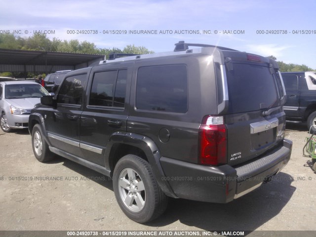 1J8HG58N26C246883 - 2006 JEEP COMMANDER LIMITED GRAY photo 3