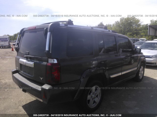 1J8HG58N26C246883 - 2006 JEEP COMMANDER LIMITED GRAY photo 4