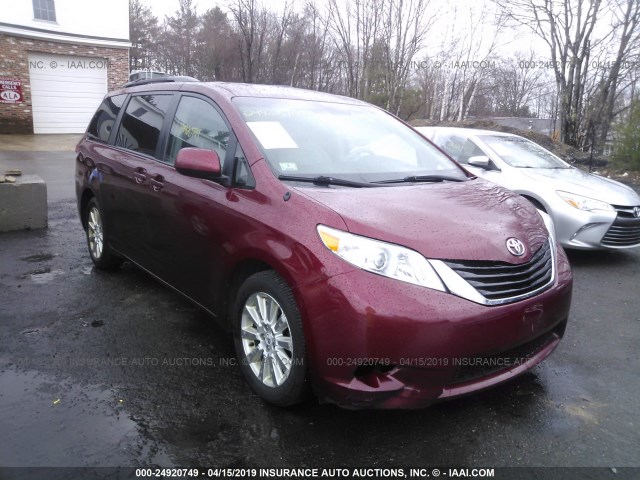5TDJK3DC1BS008404 - 2011 TOYOTA SIENNA LE RED photo 1