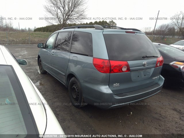 5TDZK23C58S157535 - 2008 TOYOTA SIENNA CE/LE BLUE photo 3