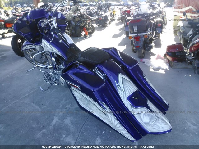 1HD1KBM18CB609647 - 2012 HARLEY-DAVIDSON FLHX STREET GLIDE PURPLE photo 3