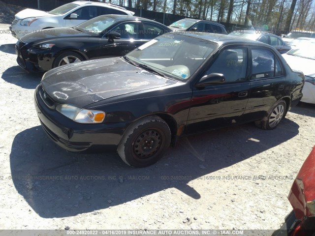 2T1BR12E3YC295223 - 2000 TOYOTA COROLLA VE/CE/LE BLACK photo 2