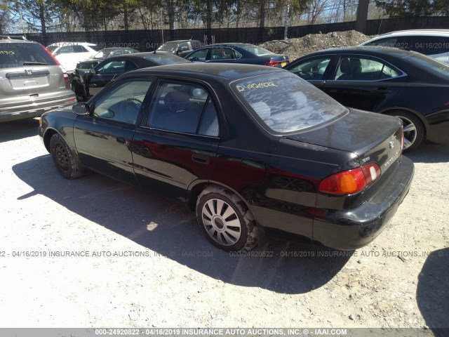 2T1BR12E3YC295223 - 2000 TOYOTA COROLLA VE/CE/LE BLACK photo 3