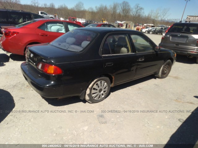 2T1BR12E3YC295223 - 2000 TOYOTA COROLLA VE/CE/LE BLACK photo 4