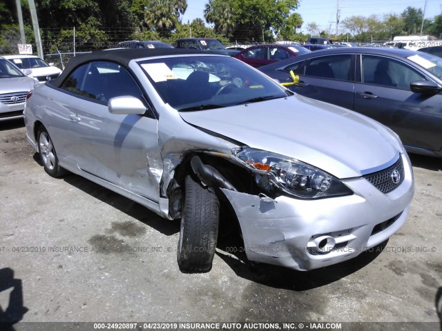 4T1FA38P18U141086 - 2008 TOYOTA CAMRY SOLARA SE/SLE/SPORT SILVER photo 1