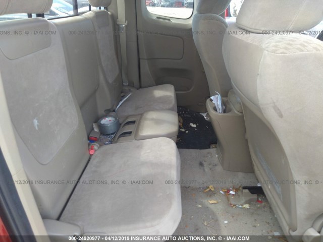 5TETX4CN1AZ723798 - 2010 TOYOTA TACOMA ACCESS CAB წითელი ფოტო 8