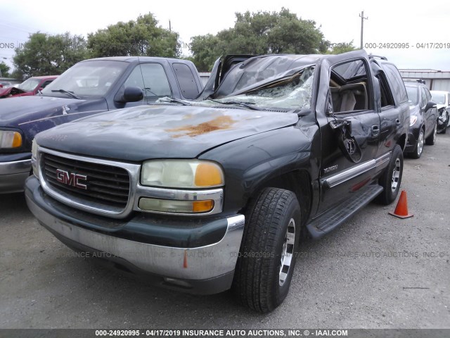 1GKEC13Z64J283893 - 2004 GMC YUKON GREEN photo 2