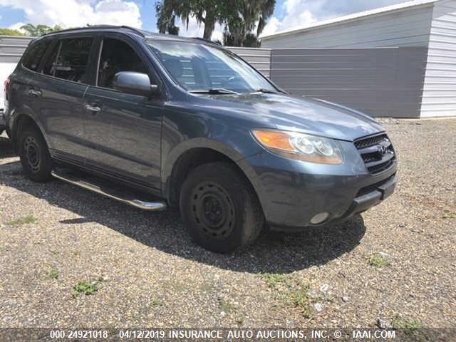 5NMSH13E27H101971 - 2007 HYUNDAI SANTA FE SE/LIMITED BLUE photo 1