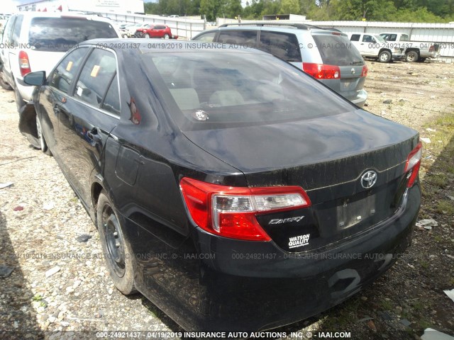 4T1BF1FK4DU662468 - 2013 TOYOTA CAMRY L/SE/LE/XLE 黑色 照片 3