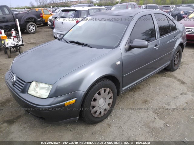 3VWRK69M23M095640 - 2003 VOLKSWAGEN JETTA GL GRAY photo 2