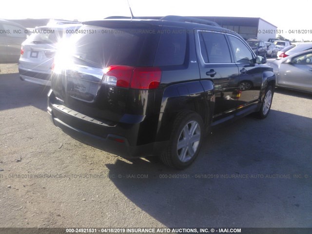 2GKALSEK6C6345728 - 2012 GMC TERRAIN SLE BLACK photo 4