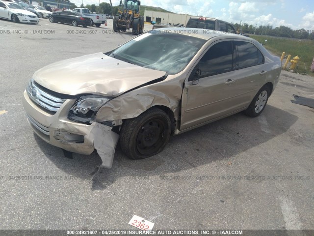 3FAHP06ZX7R115791 - 2007 FORD FUSION S BEIGE photo 2