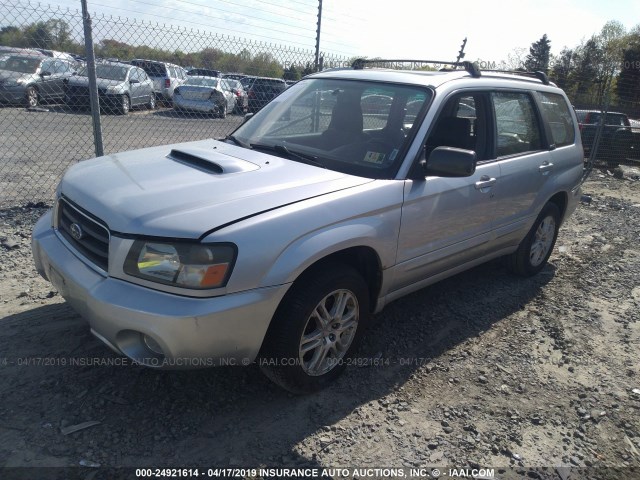 JF1SG69644H763201 - 2004 SUBARU FORESTER 2.5XT SILVER photo 2