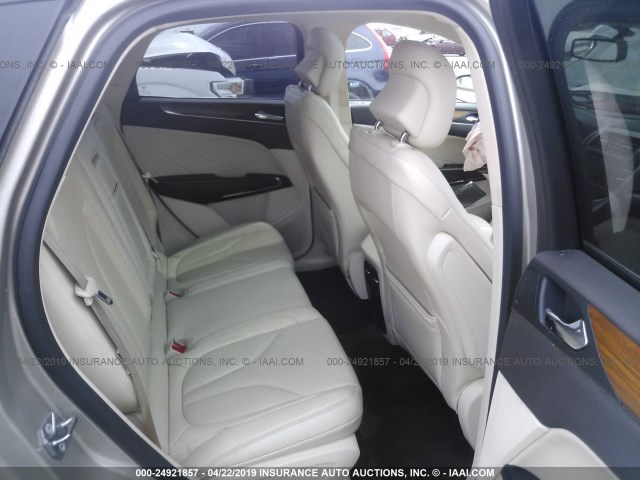 5LMCJ1A97FUJ29344 - 2015 LINCOLN MKC GOLD photo 8