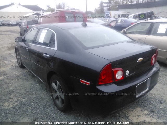 1G1ZC5E08CF107957 - 2012 CHEVROLET MALIBU 1LT 黑色 照片 3