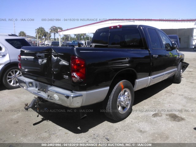 3D7KR28C67G718883 - 2007 DODGE RAM 2500 ST/SLT BLACK photo 4