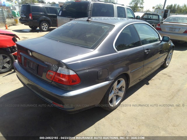 WBABV13465JT23434 - 2005 BMW 325 CI SULEV GRAY photo 4