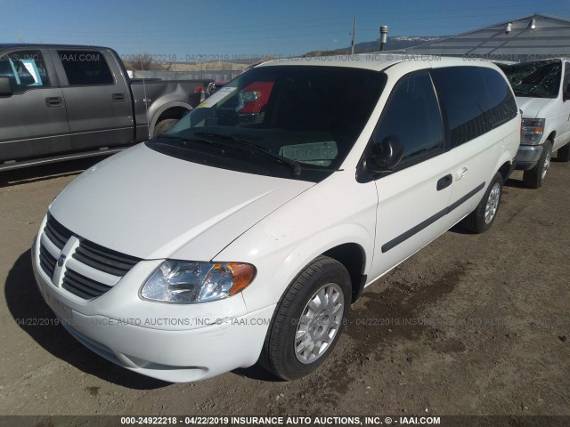 1D4GP23R05B257125 - 2005 DODGE GRAND CARAVAN C/V WHITE photo 6