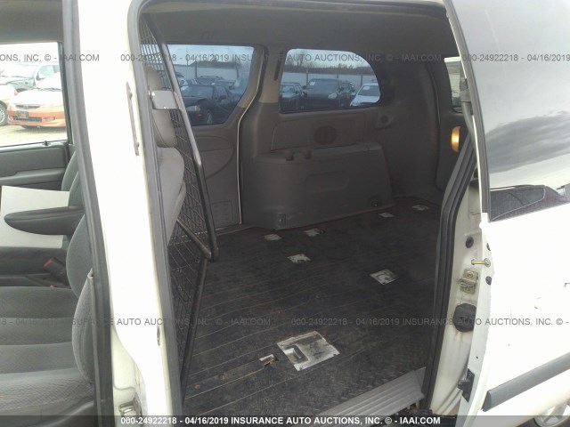 1D4GP23R05B257125 - 2005 DODGE GRAND CARAVAN C/V WHITE photo 8