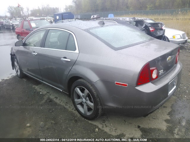 1G1ZC5E04CF210518 - 2012 CHEVROLET MALIBU 1LT 棕色 照片 3