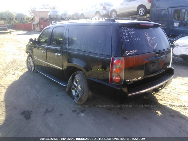 1GKS1MEF6ER157694 - 2014 GMC YUKON XL DENALI BLACK photo 3