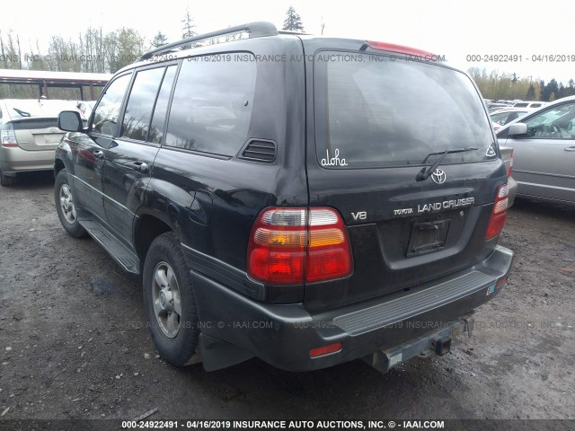 JT3HT05J7W0006807 - 1998 TOYOTA LAND CRUISER  BLACK photo 3