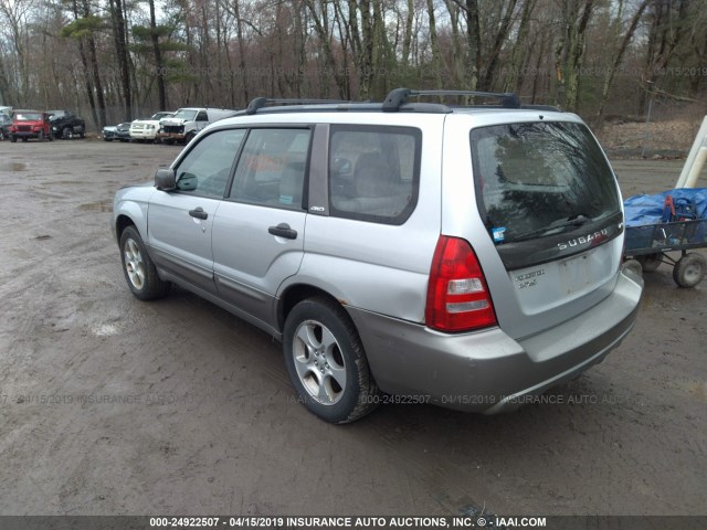 JF1SG65624G726546 - 2004 SUBARU FORESTER 2.5XS SILVER photo 3