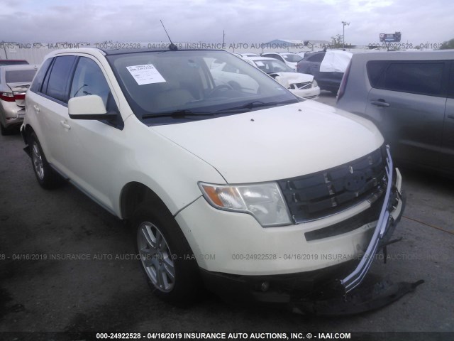 2FMDK38C08BA01036 - 2008 FORD EDGE SEL WHITE photo 1