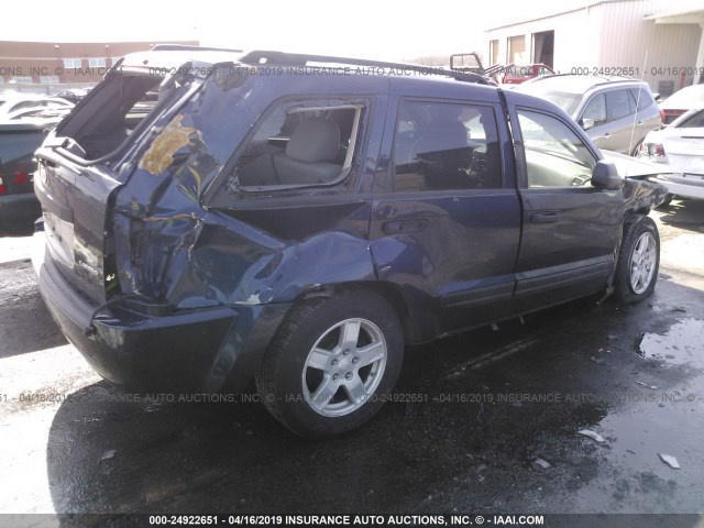 1J4GR48K55C536993 - 2005 JEEP GRAND CHEROKEE LAREDO/COLUMBIA/FREEDOM 蓝色 照片 4
