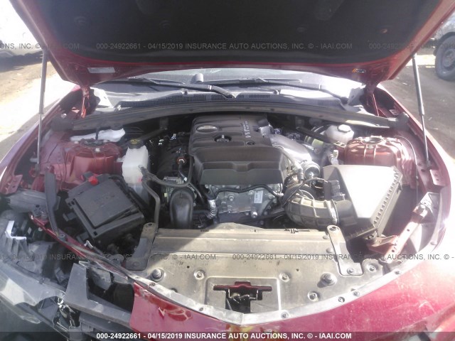 1G1FA1RX8J0142278 - 2018 CHEVROLET CAMARO LS RED photo 10