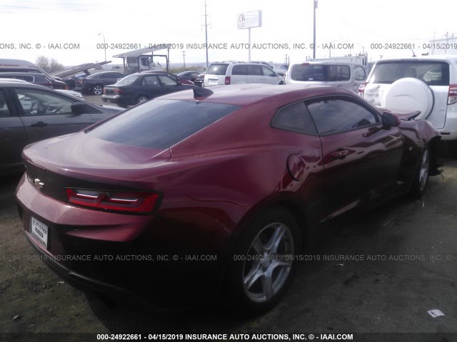 1G1FA1RX8J0142278 - 2018 CHEVROLET CAMARO LS RED photo 4