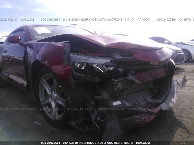 1G1FA1RX8J0142278 - 2018 CHEVROLET CAMARO LS RED photo 6