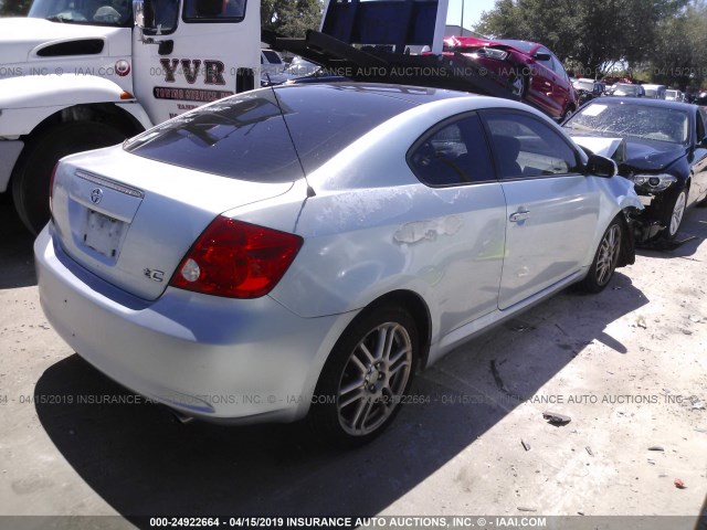 JTKDE177270217886 - 2007 TOYOTA SCION TC ღია ლურჯი ფოტო 4