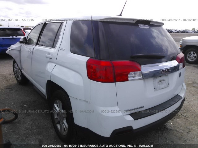 2GKALMEKXD6199198 - 2013 GMC TERRAIN SLE WHITE photo 3