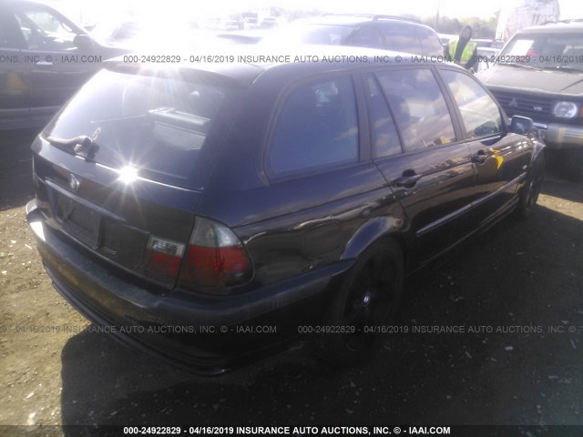 WBAAW33421ET40576 - 2001 BMW 325 IT BLACK photo 4