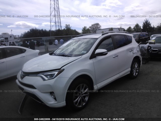 2T3DFREV6HW647437 - 2017 TOYOTA RAV4 LIMITED/SE/PLATINUM WHITE photo 2