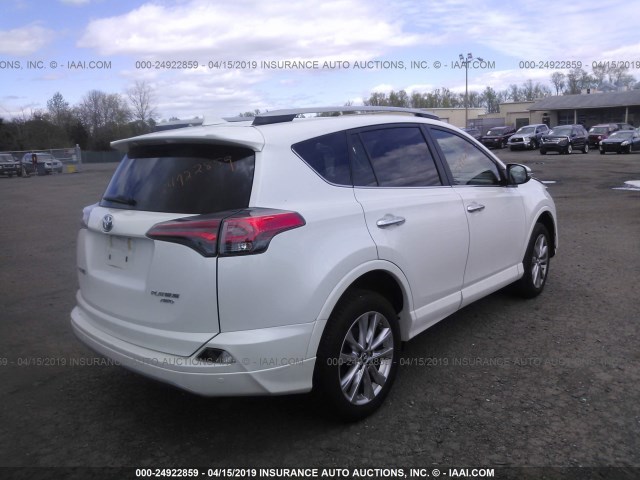 2T3DFREV6HW647437 - 2017 TOYOTA RAV4 LIMITED/SE/PLATINUM WHITE photo 4