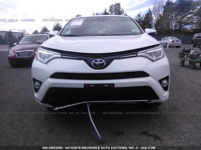 2T3DFREV6HW647437 - 2017 TOYOTA RAV4 LIMITED/SE/PLATINUM WHITE photo 6